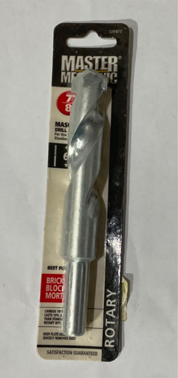 Master Mechanic 120 873 7/8" 6" Carbide Tip Masonry Drill Bit