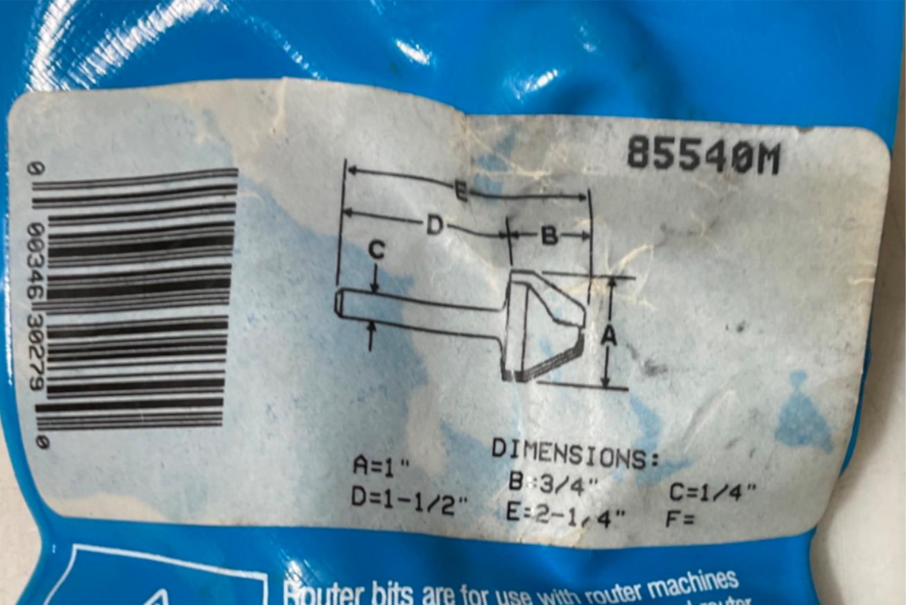 Bosch 85540M Carbide Lettering Bit 1/4" Shank USA