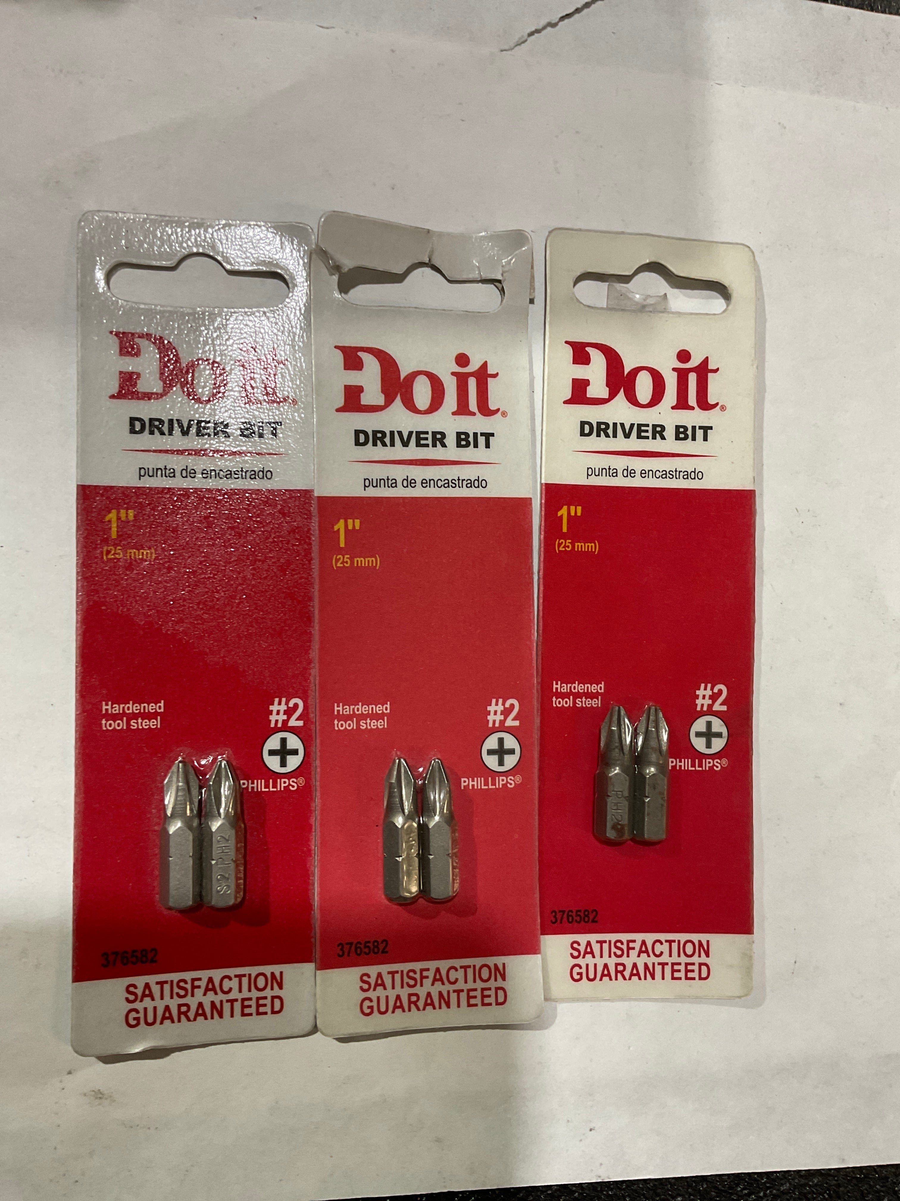 Do it 376582 #2 x 1" Phillips driver bit 3-2pks #S-30