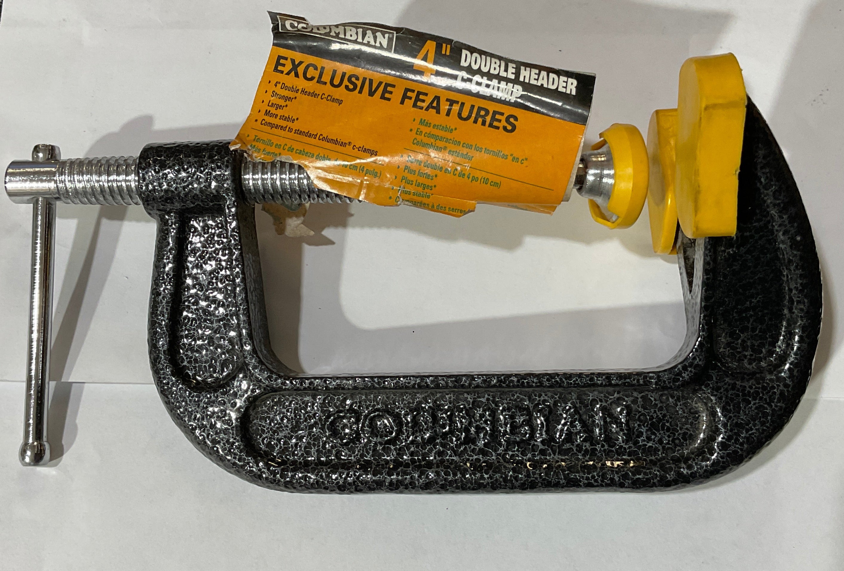 Columbian 4" double header C-clamp 42804