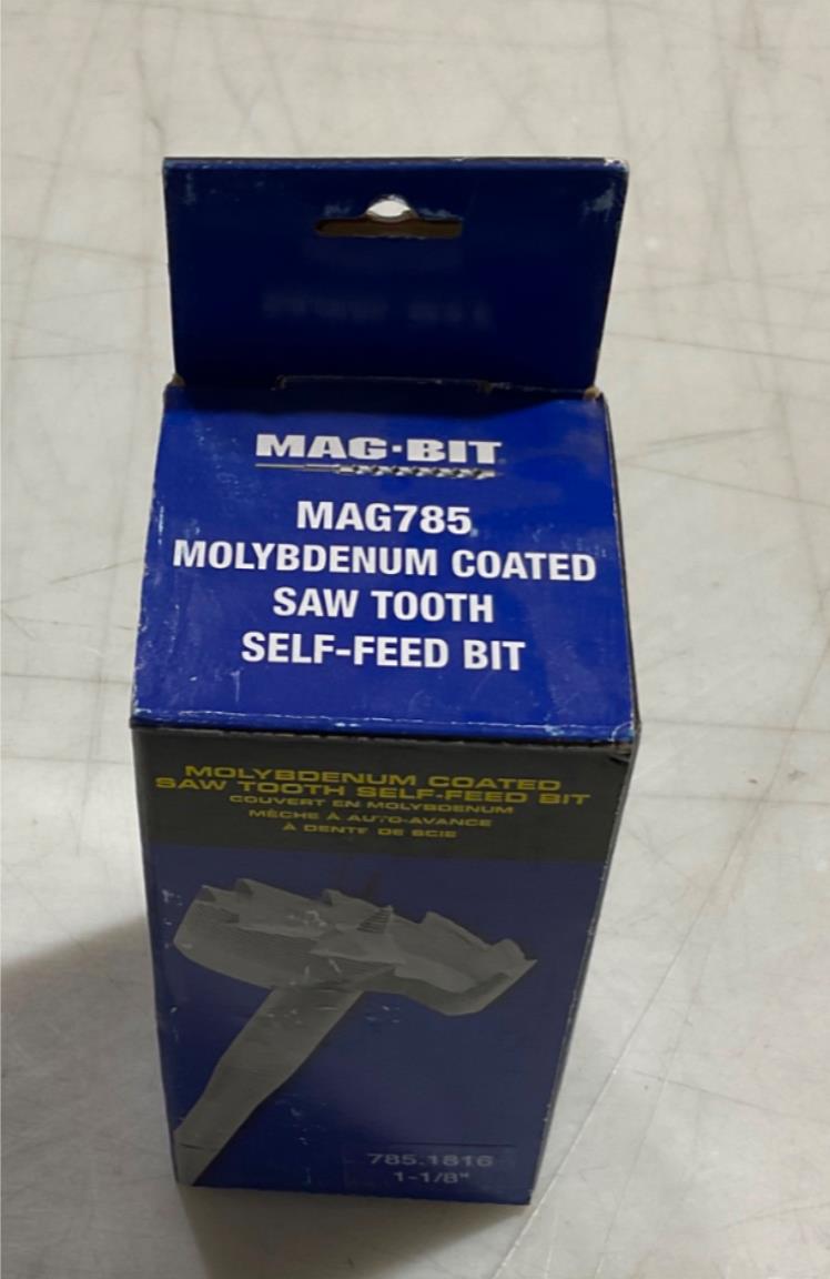 Mag-Bit 785-1816 1-1/8" Molybdenum coated Saw tooth/Self feed bit