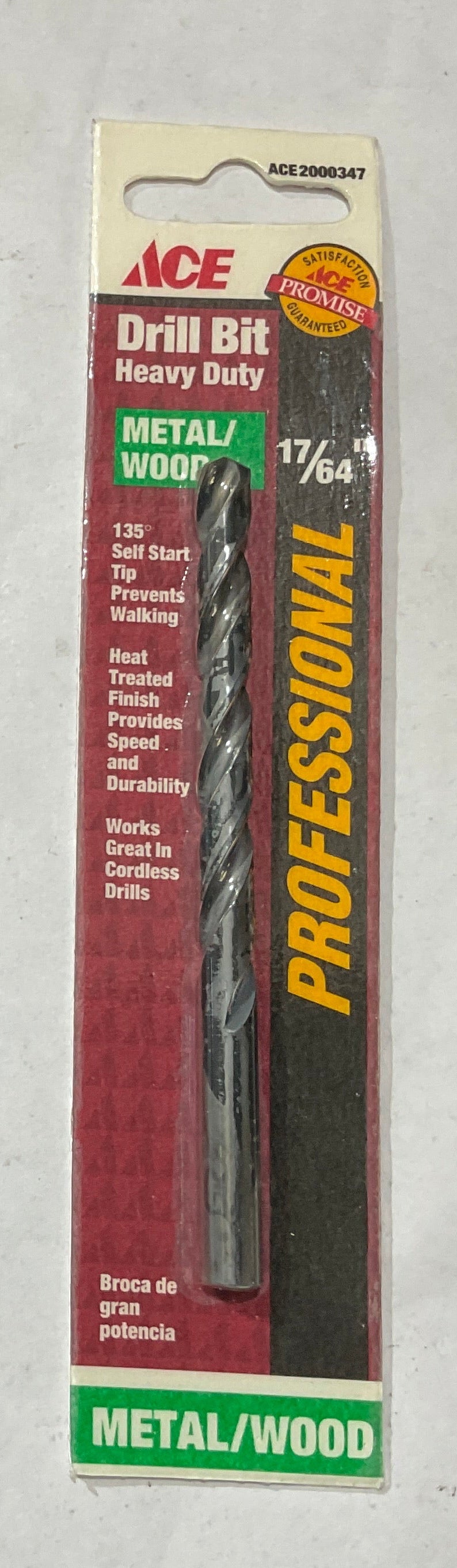 Ace 17/64" x 4-1/8" HD Metal/Wood drill bit 2000347 USA