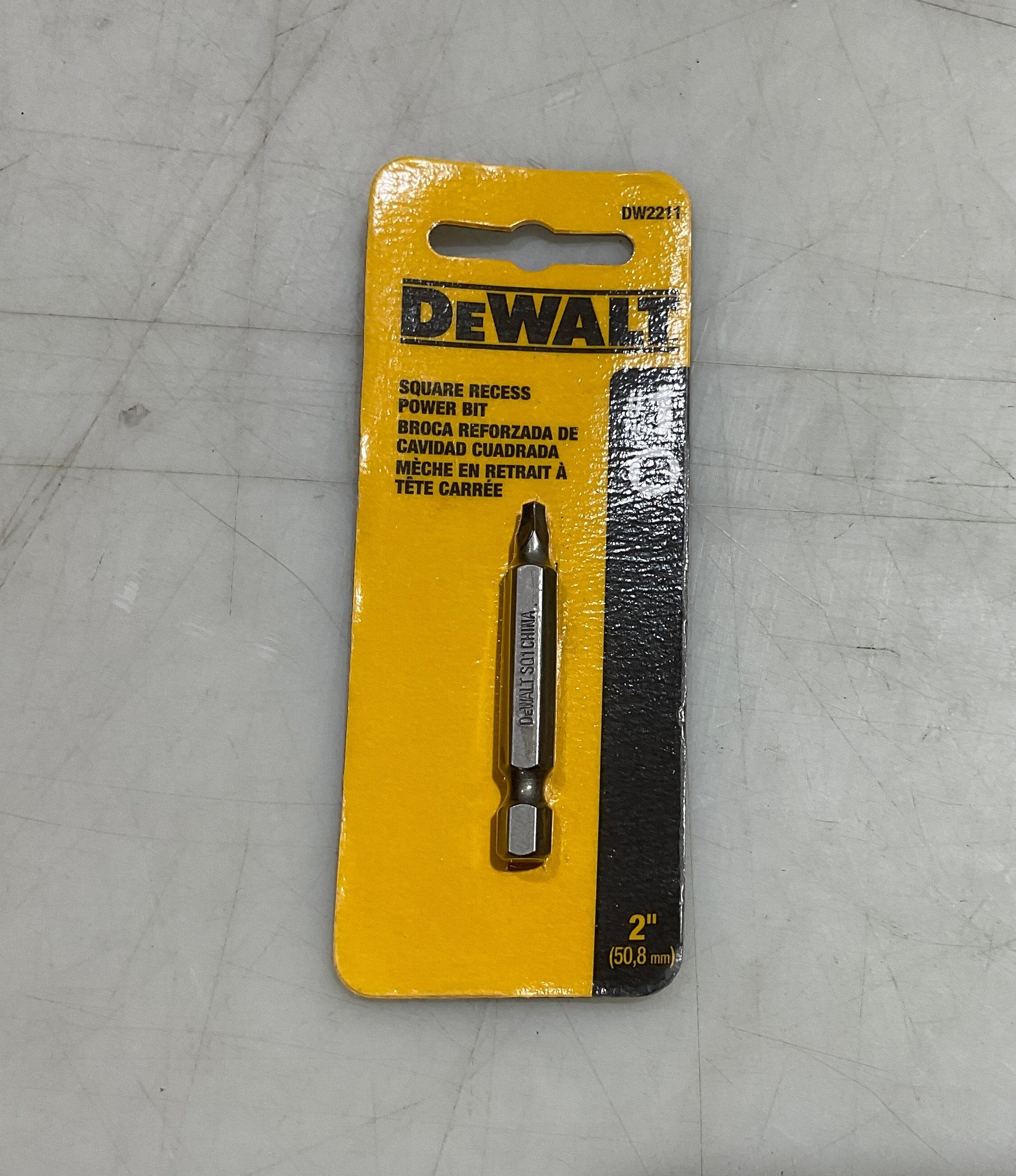 DeWalt DW2211 #1 Square recess power bit #I-8