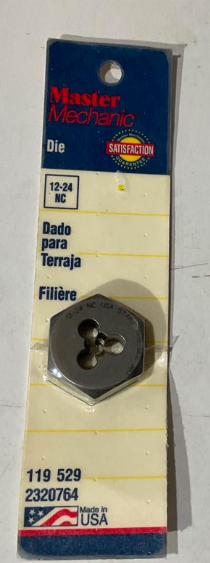 Master Mechanic 119 529 12-24 NC Die USA