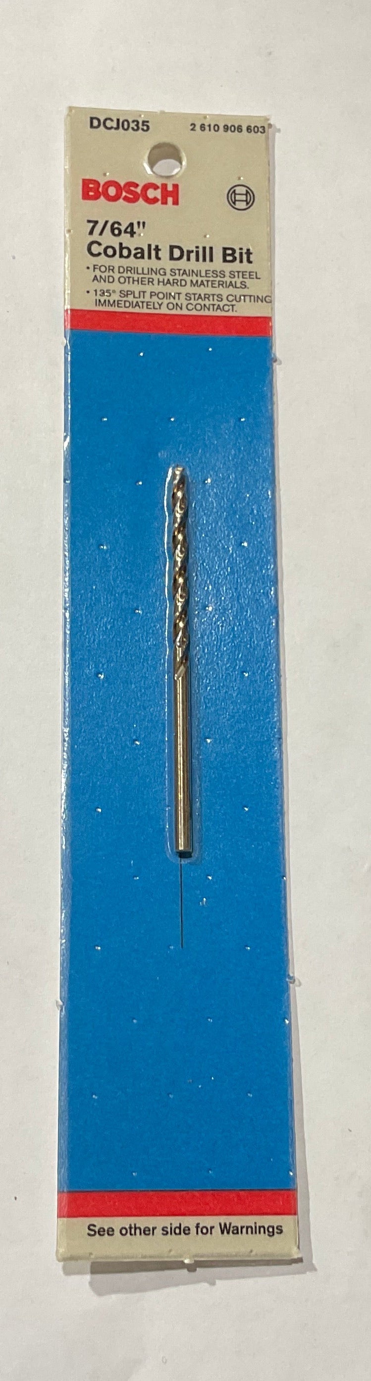 Bosch 7/64" x 2-3/4" Cobalt drill bit DCJ035 USA