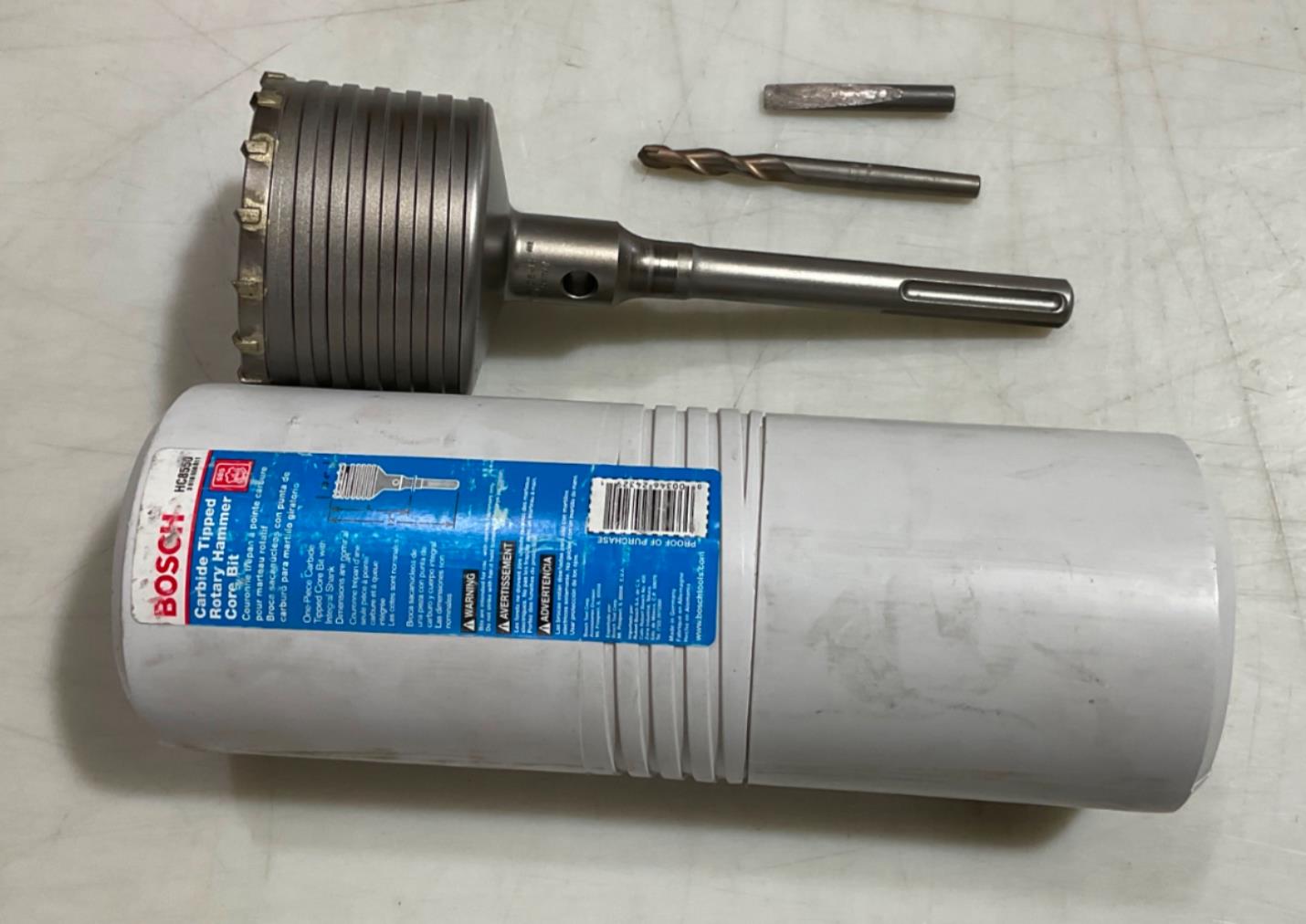 Bosch 4" x 12" Spline Shank SDS Max Carbide tipped Rotary Hammer Bit HC8550