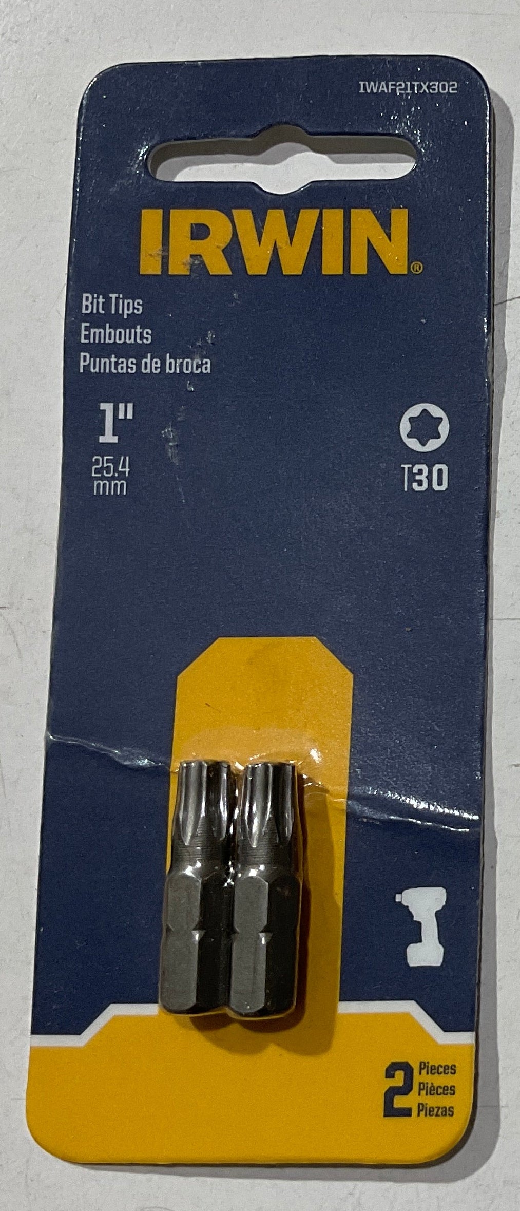 Irwin T30 1" Bit Tips IWAF2ITX302 #I-64