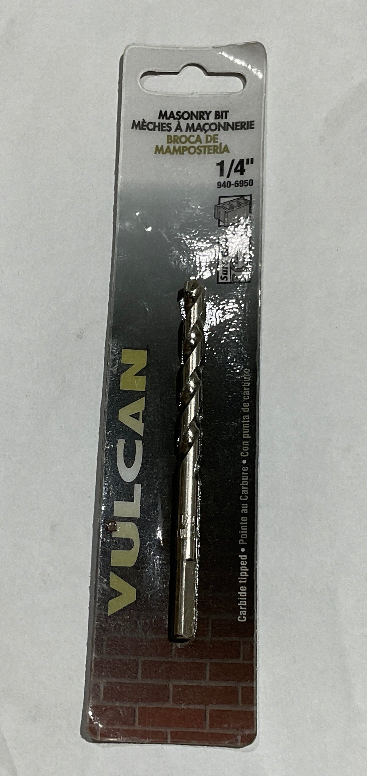 Vulcan 940-6950 1/4" Carbide tipped Masonry bit