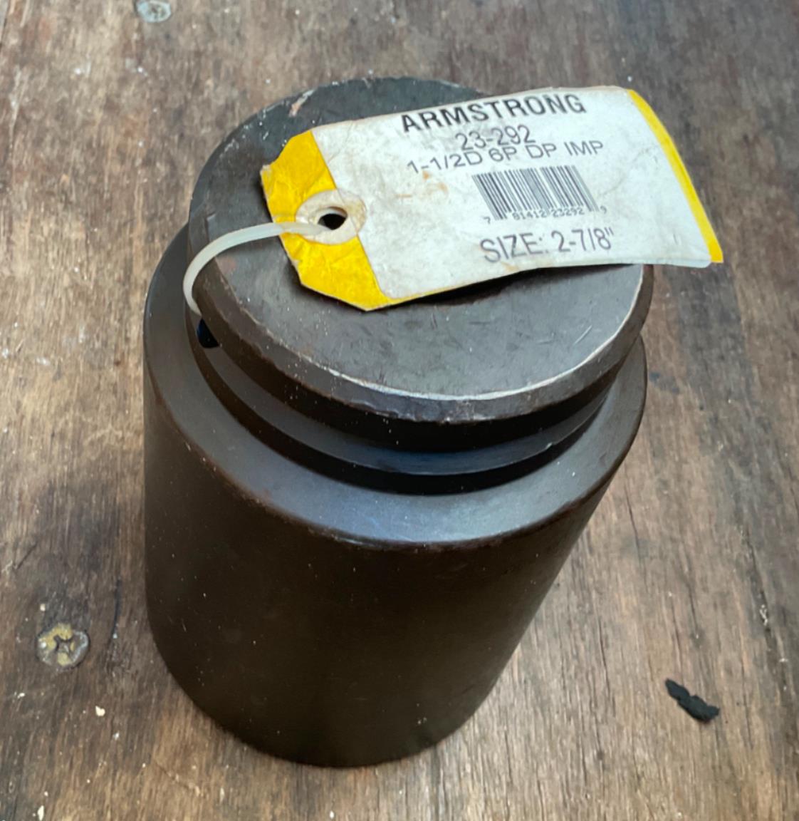 Armstrong 23-292 2-7/8" 1-1/2" Dr., 6pt Deep Impact Socket USA #5