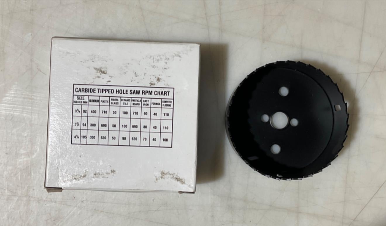 Lawson 58169 3-3/4" Carbide Tip Hole Saw USA