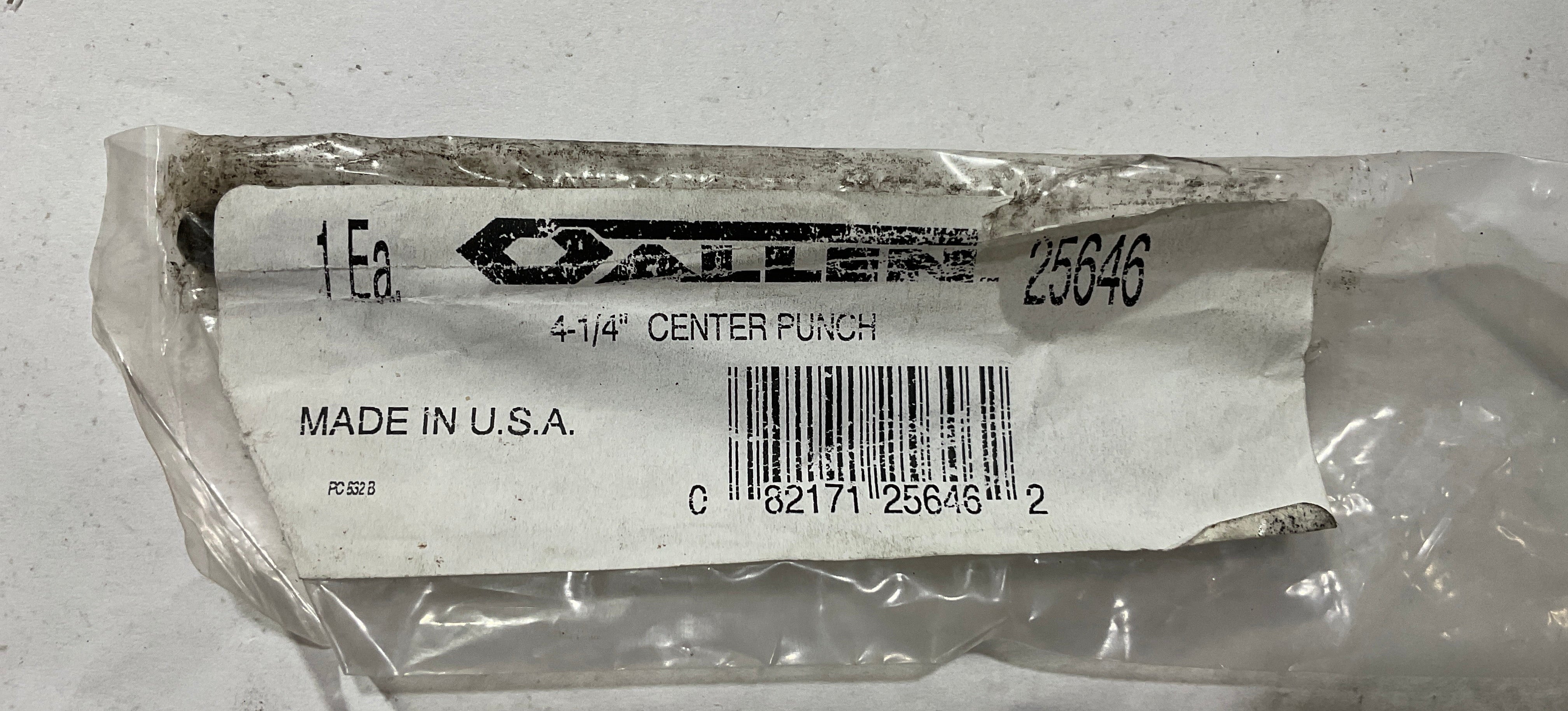 Allen 4-1/4" center punch 25646 USA #B-35