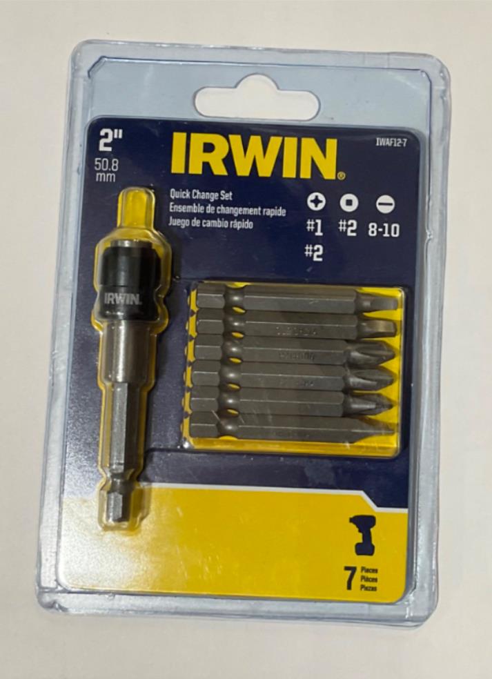 Irwin IWAF12-7 7pc Quick change set #37