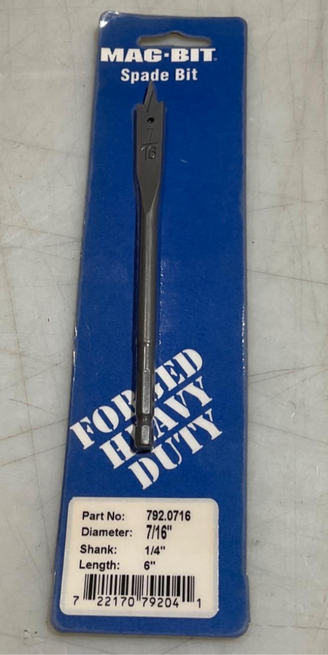 MagBit 7920716 7/16" x 6" Spade bit