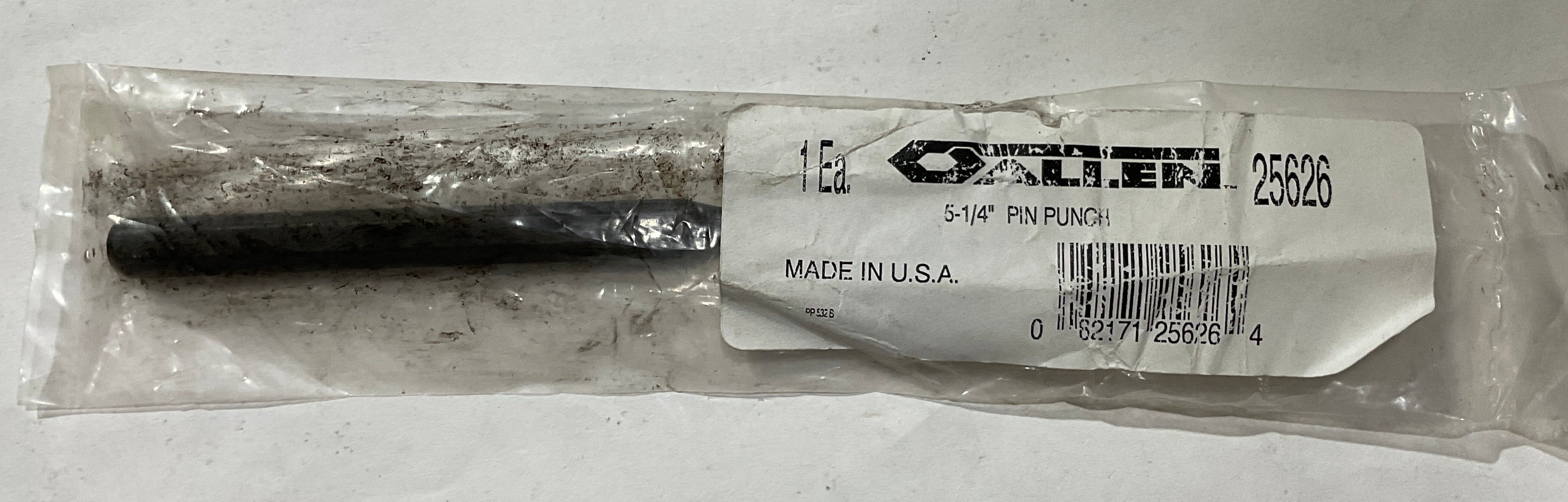 Allen 5-1/4" Pin Punch 25626 USA #B-34