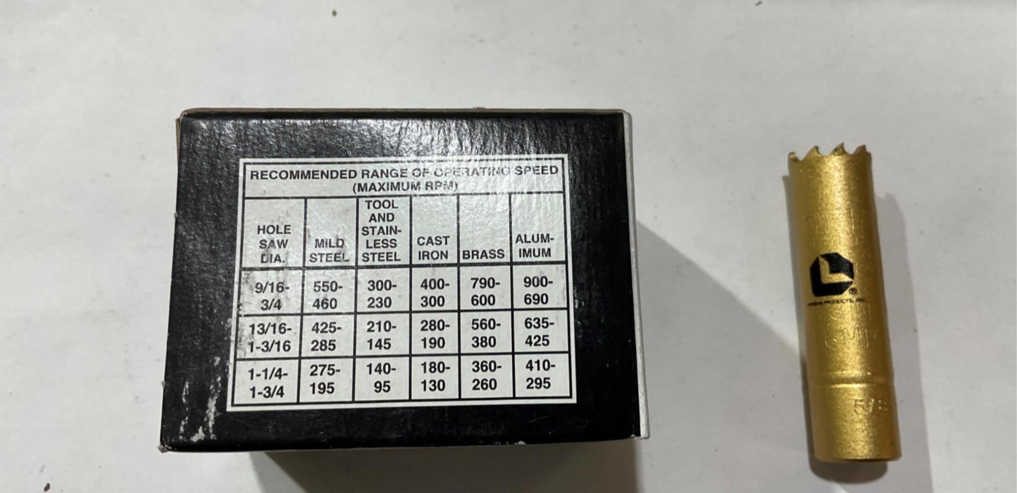 Lawson 85842 5/8" Bi-Metal Hole Saw USA