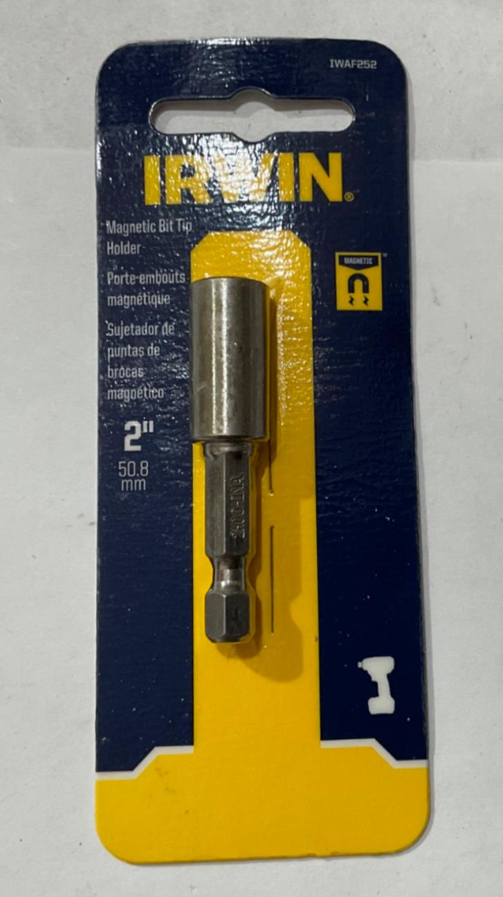 Irwin IWAF252 1/4" Magnetic Bit Tip Holder #I-70