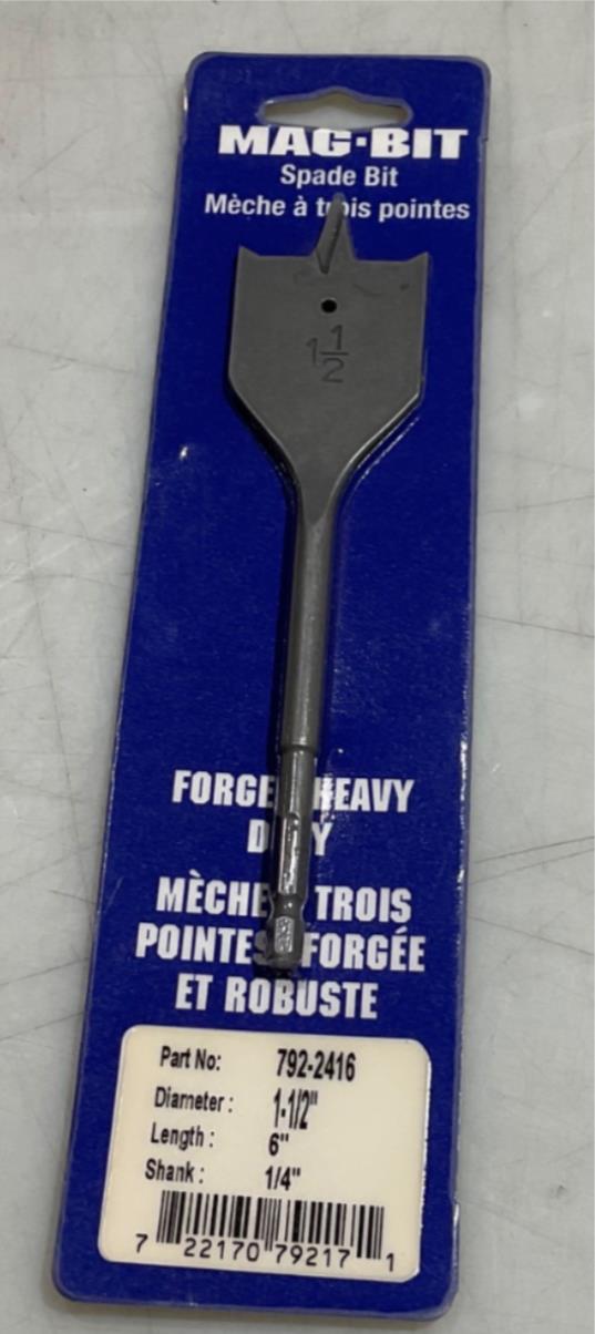 Mag-Bit 792-2416 1-1/2" x 6" Spade bit