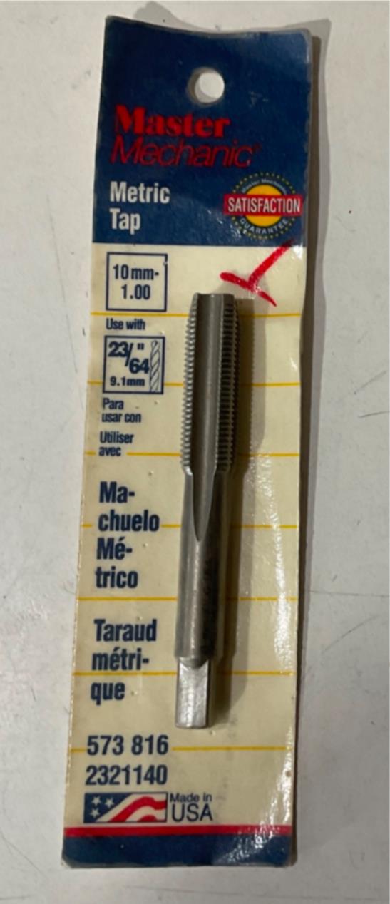 Master Mechanic 573 816 10mm -1.00 Metric Tap USA