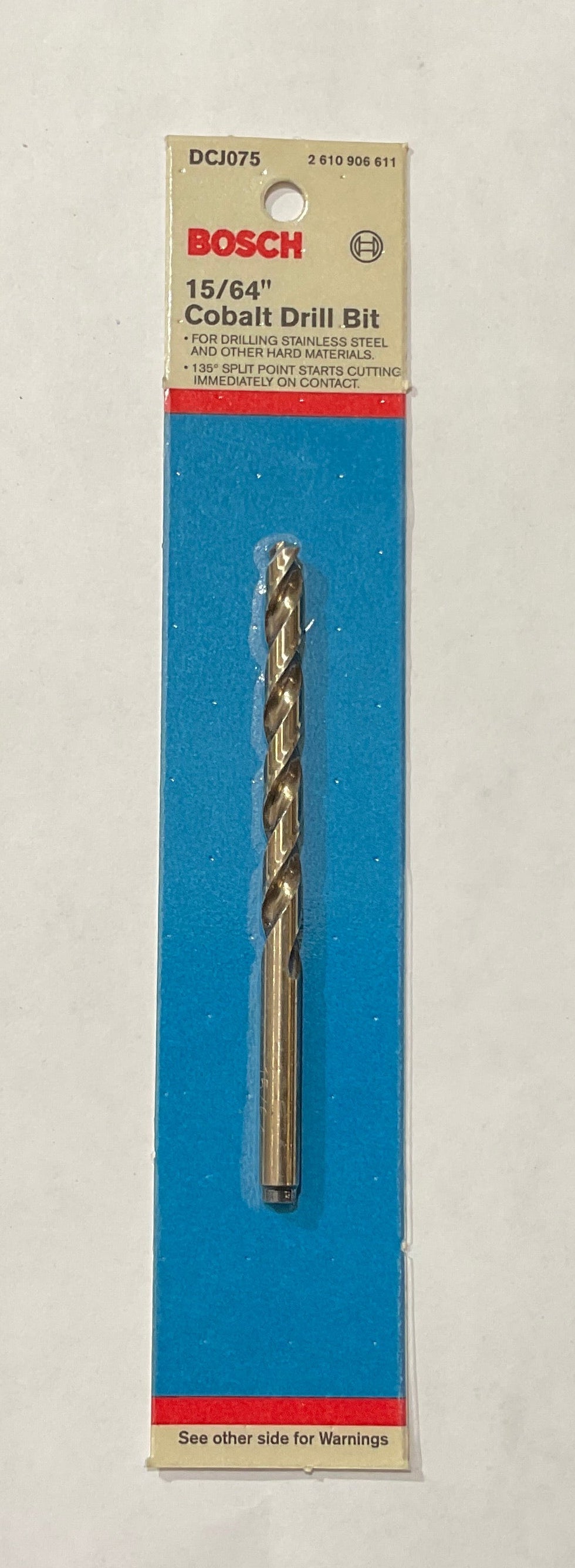 Bosch 15/64" x 4" Cobalt Drill Bit DCJ075 USA