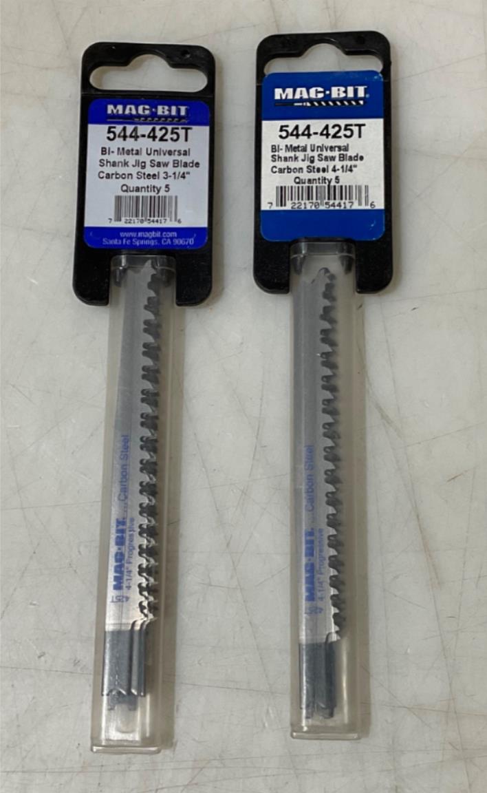 Mag-Bit 544-425T Bi-MetalUniversal carbon steel jigsaw blades 2-5pks