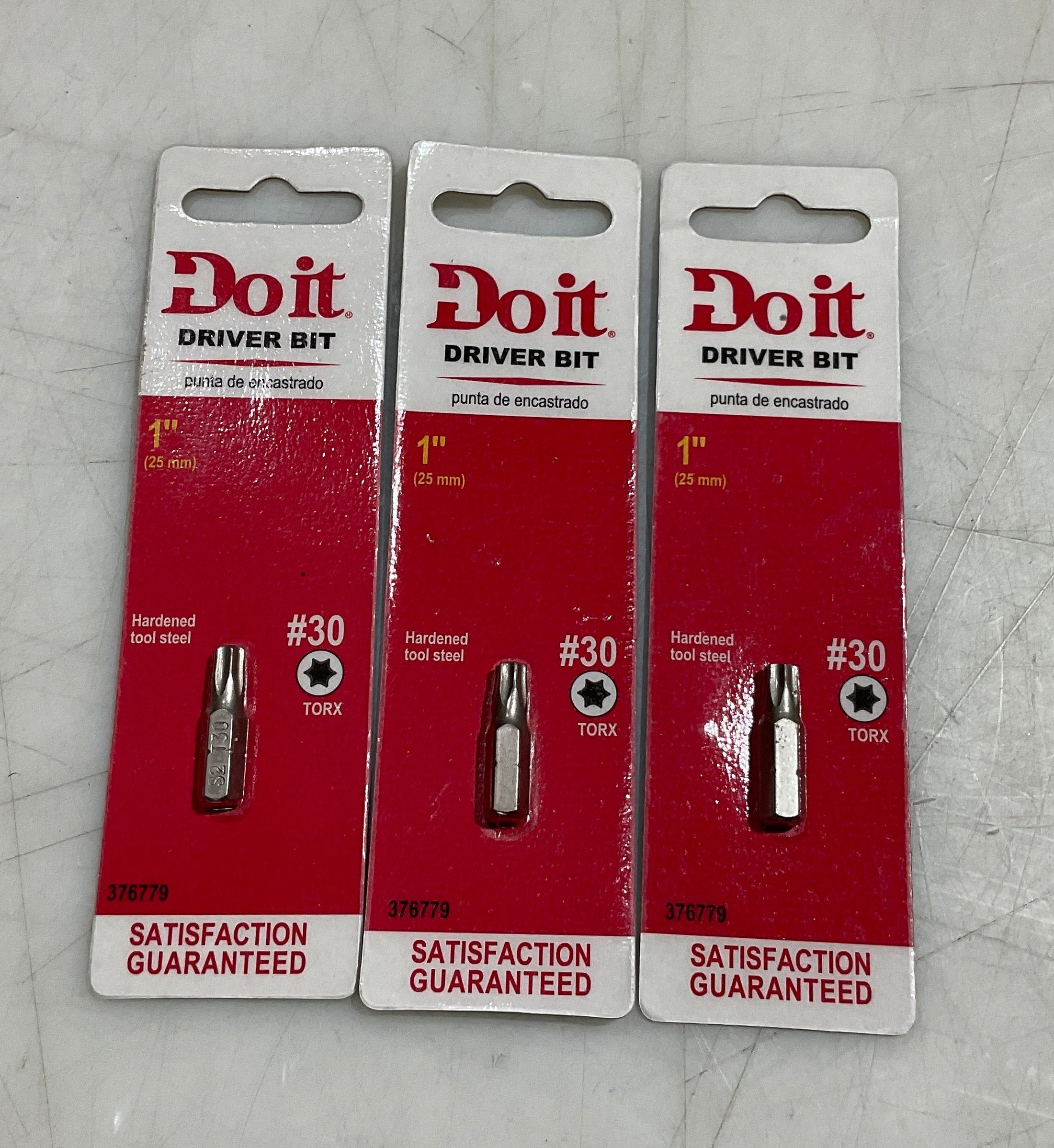 Do it 376779 T30 x 1" Torx insert bit 3pks #S-39
