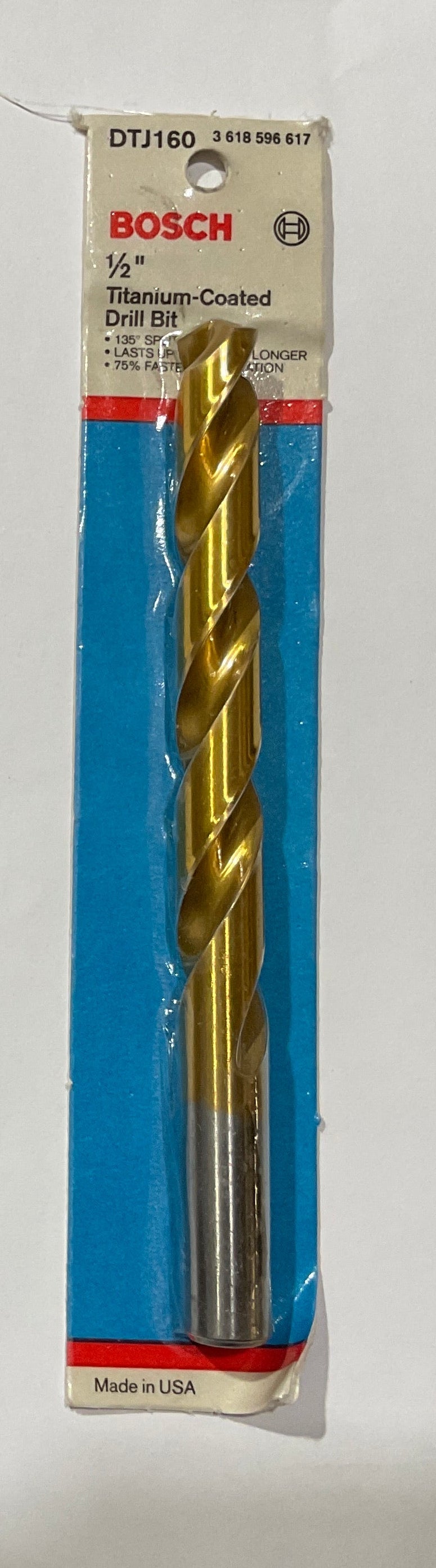 Bosch 1/2" x 6" Titanium-coated drill bit DTJ160 USA