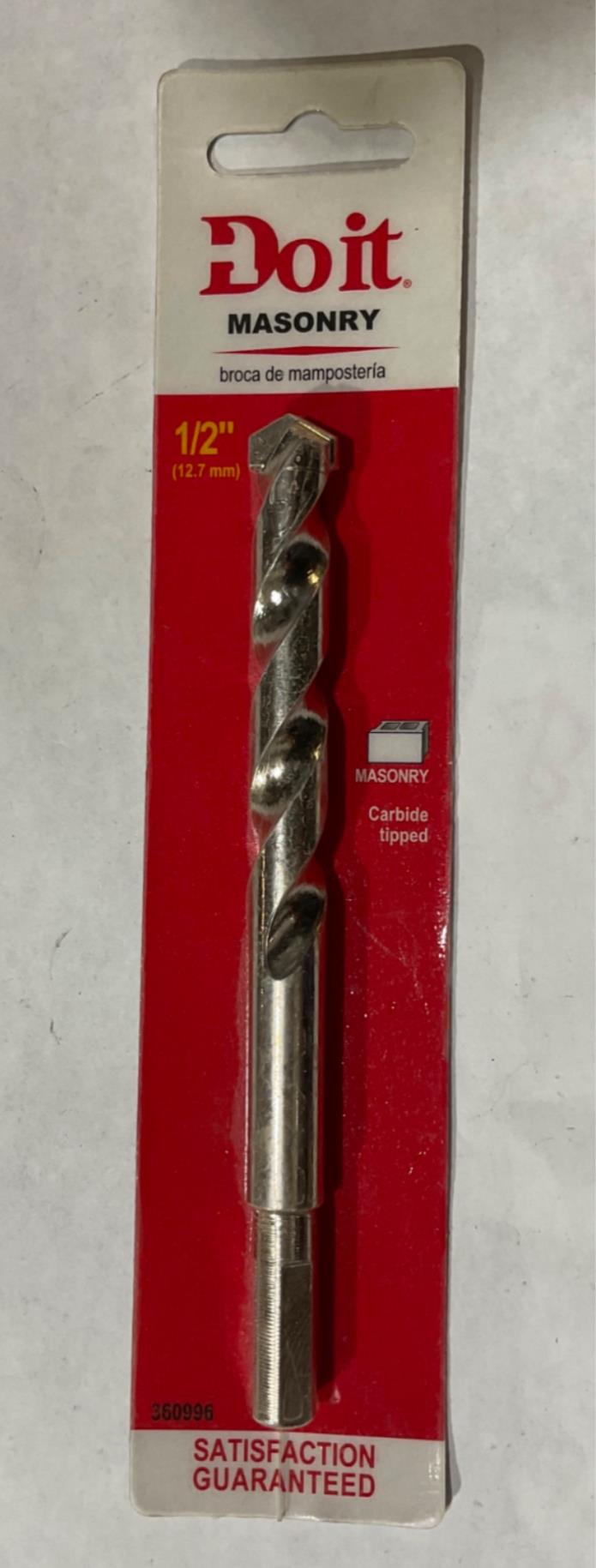 Do it 360996 1/2" 6" Masonry carbide tipped drill bit #S-4