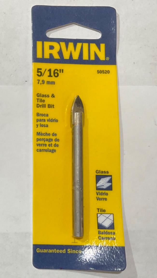 Irwin 50520 5/16" Glass & Tile Drill Bit #I-63