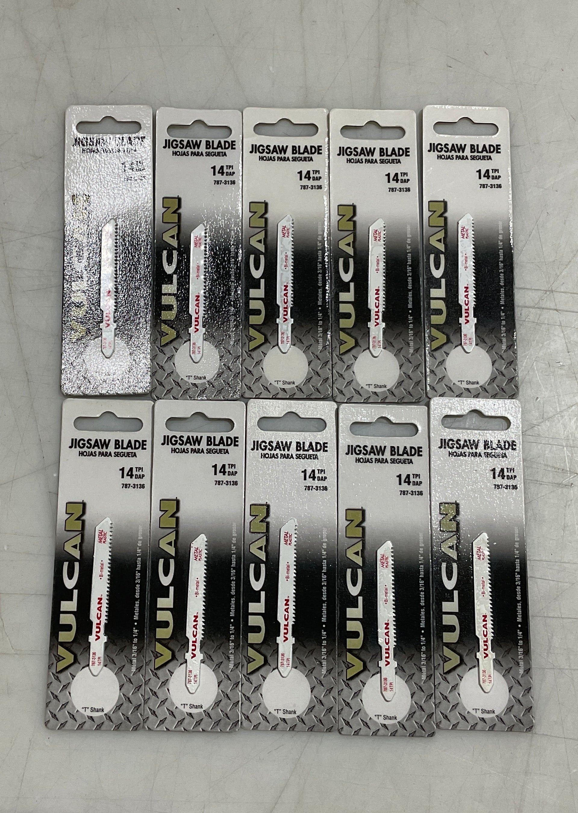 Vulcan 787-3136 2-3/4" 14 TPI Bi-metal jigsaw blades 10pc