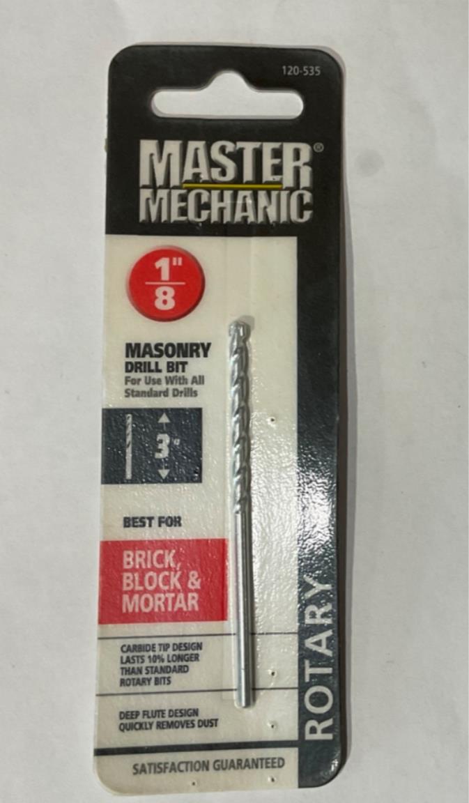 Master Mechanic 120 535 1/8" Carbide Tip Masonry Drill Bit