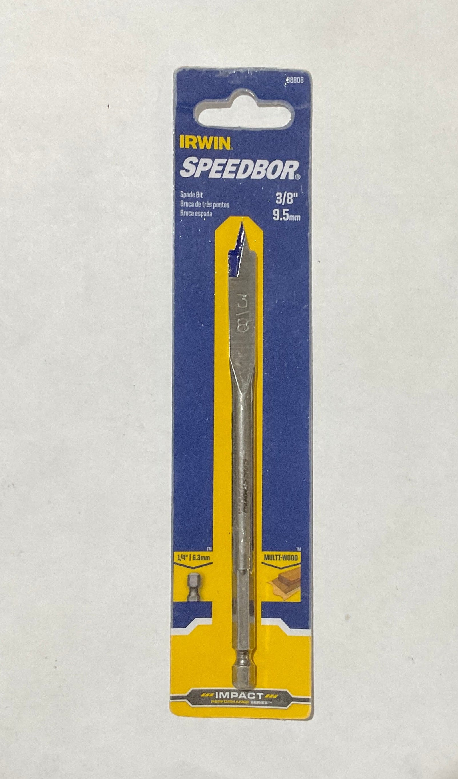 Irwin 88806 3/8” 6” Impact Performance Series Spade bit #I-47