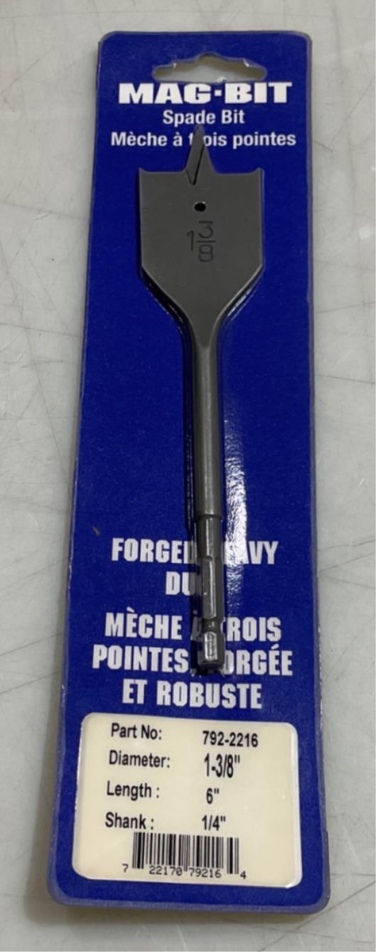 MagBit 7922216 13/8" x 6" Spade bit