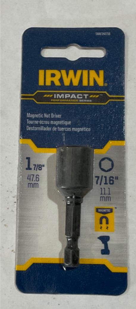 Irwin IWAF342716 7/16" Impact Magnetic Nut Driver #I-1