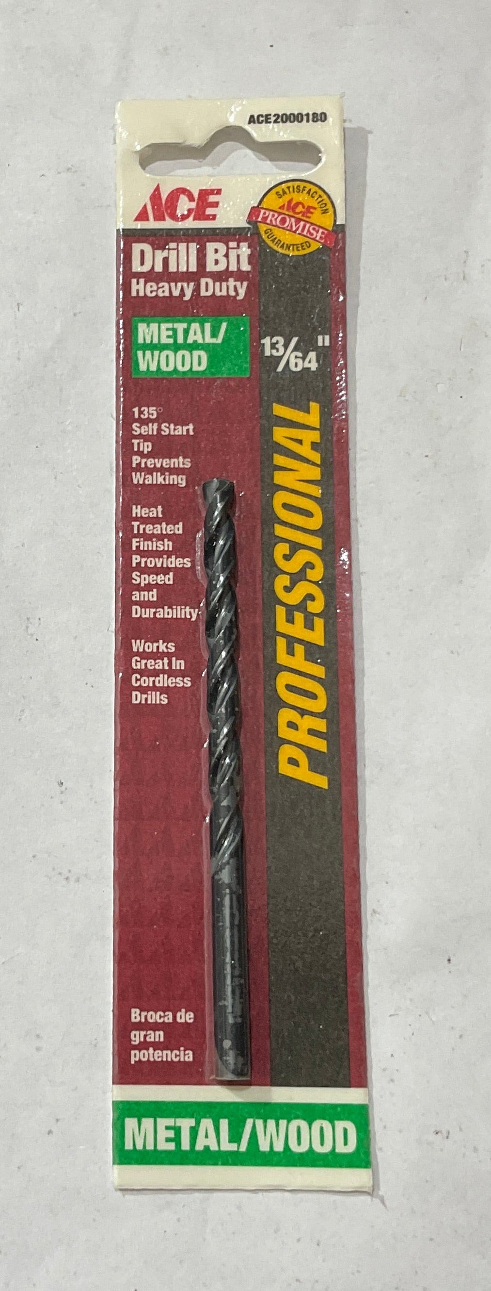 Ace 13/64" x 3-5/8" HD Metal/Wood Drill Bit 2000180 USA