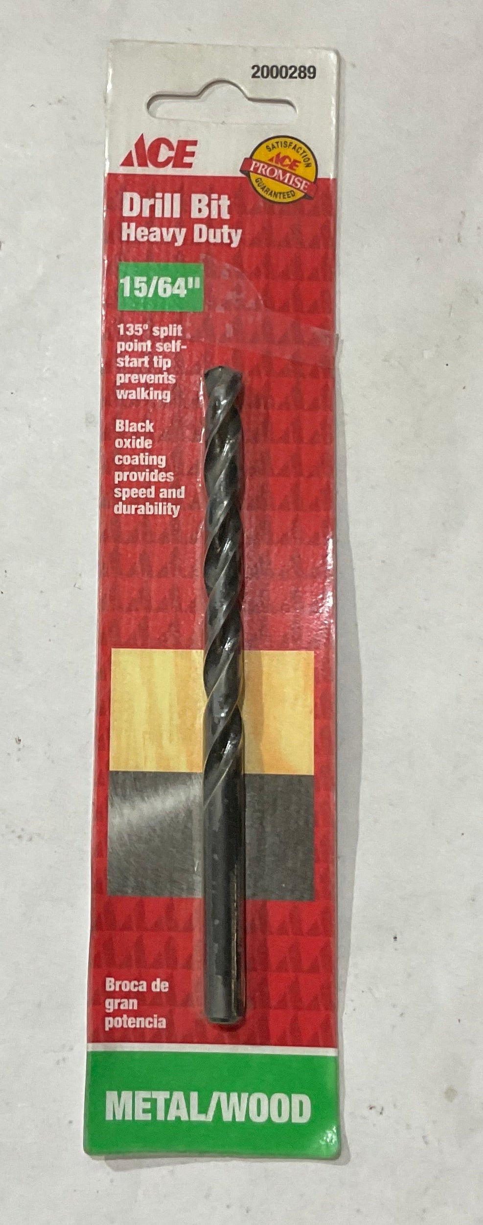 Ace 15/64" x 3-7/8" HD Metal/Wood drill bit 2000289
