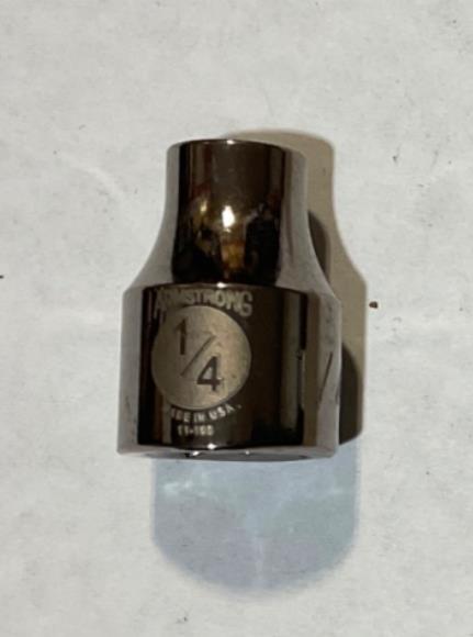 Armstrong 11-108 1/4" Socket 3/8" Drive 12pt USA