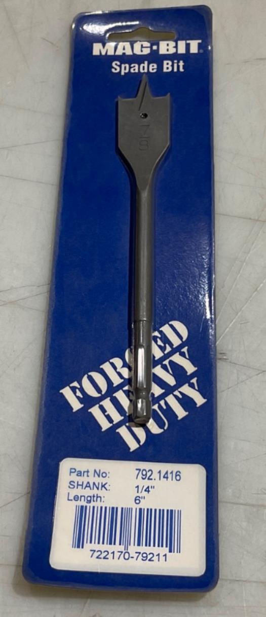 Mag-Bit 792-1416 7/8" x 6" Spade bit