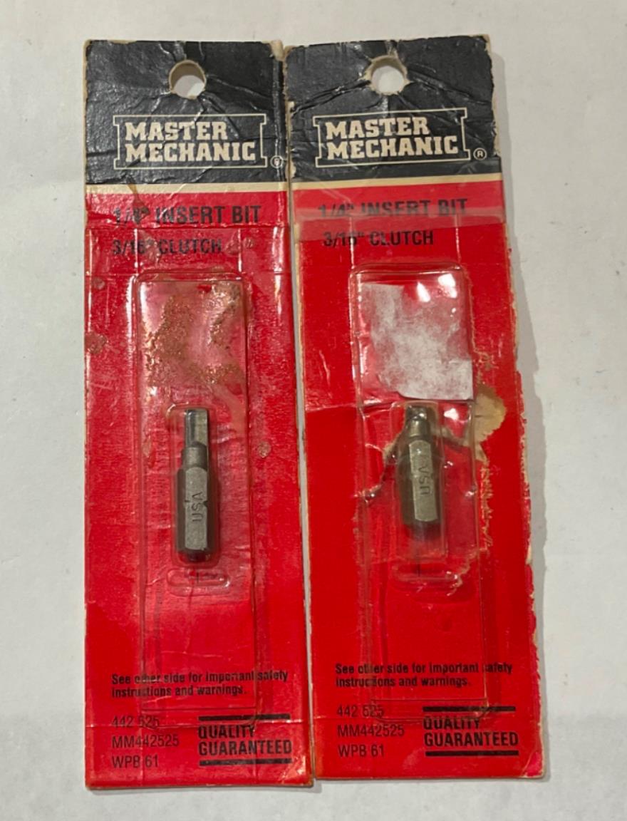 Master Mechanic 442 525 1/4" Insert bit 2pks #72