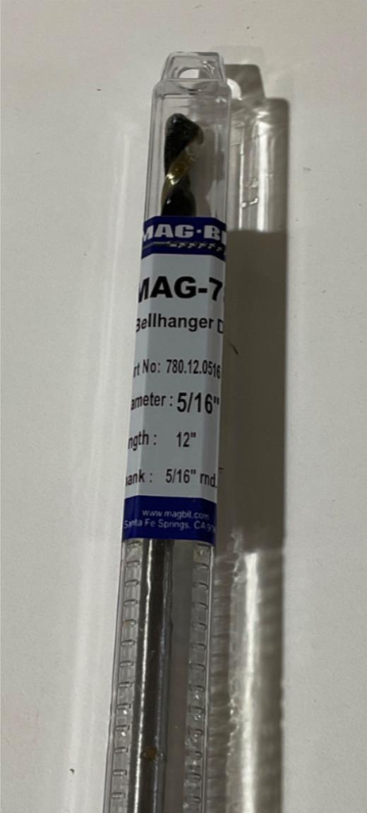Mag-Bit 780.12.0516 5/16" x 12" Bell Hanger drill bit #M4