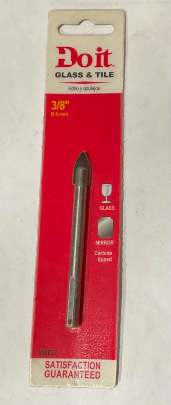 Do It 352837 3/8" Glass & Tile carbide tipped drill #S-9