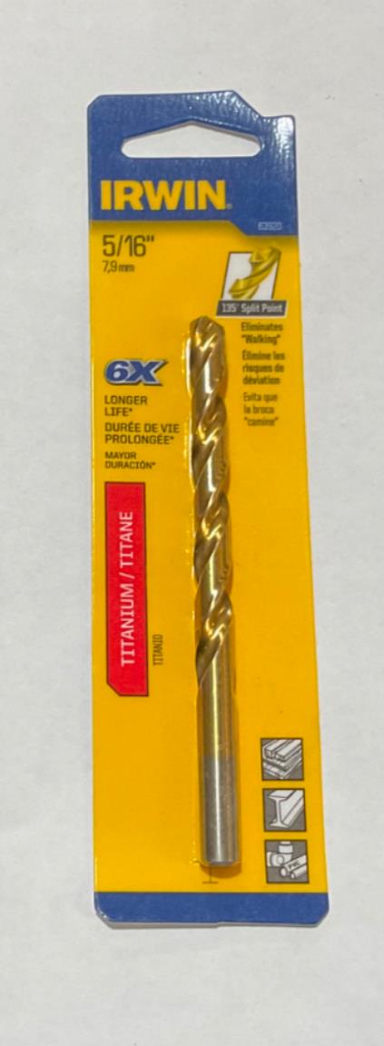 Irwin 63920 5/16" Titanium drill bit #I-29
