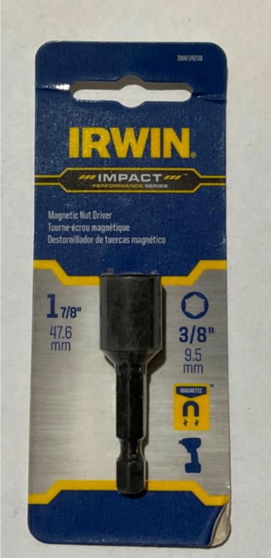 Irwin IWAF34238 3/8" X 1-7/8" Magnetic nut driver #I-48