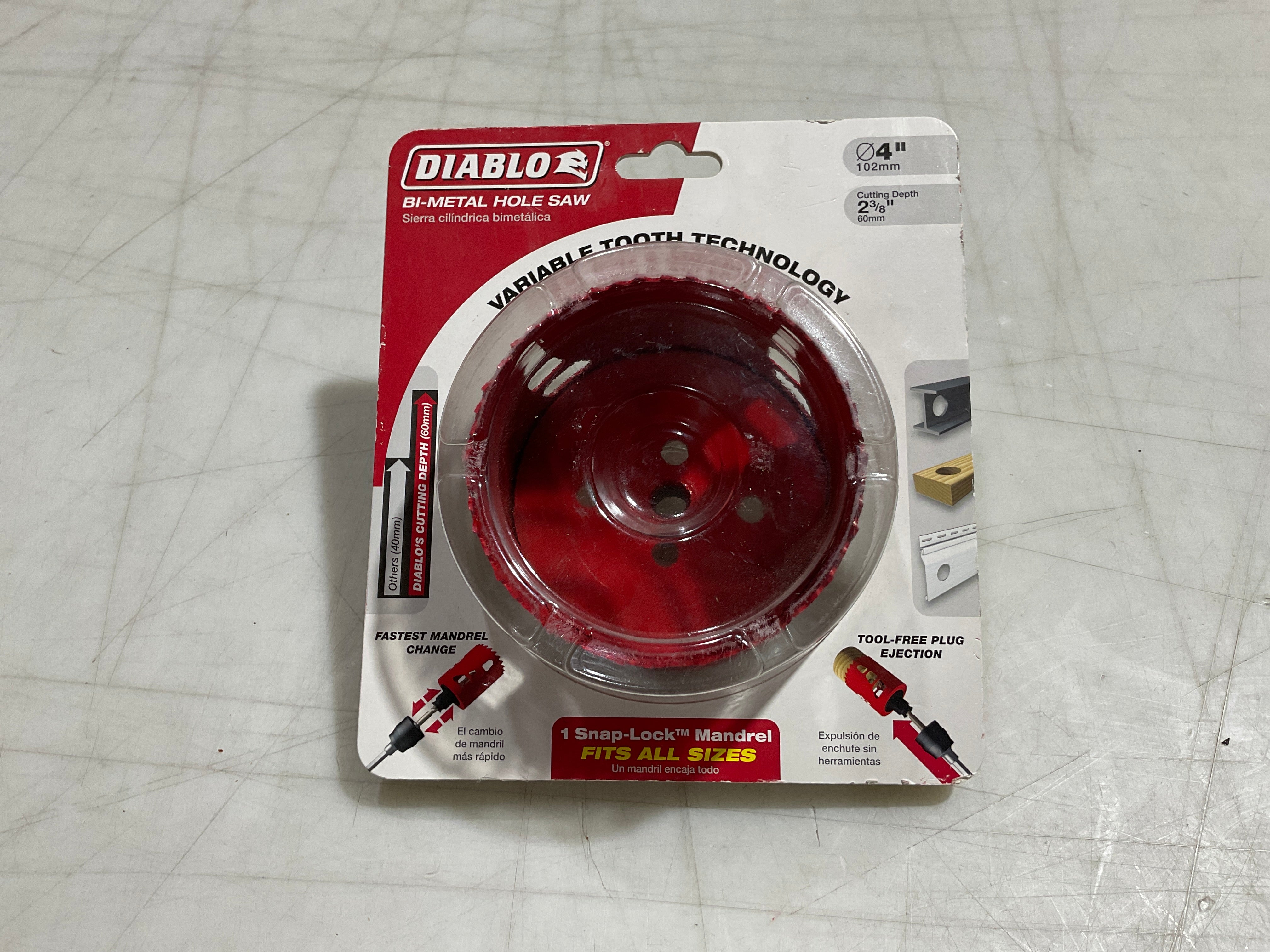 Diablo DHS4000 4"x 2-3/8" Bi-Metal Hole Saw