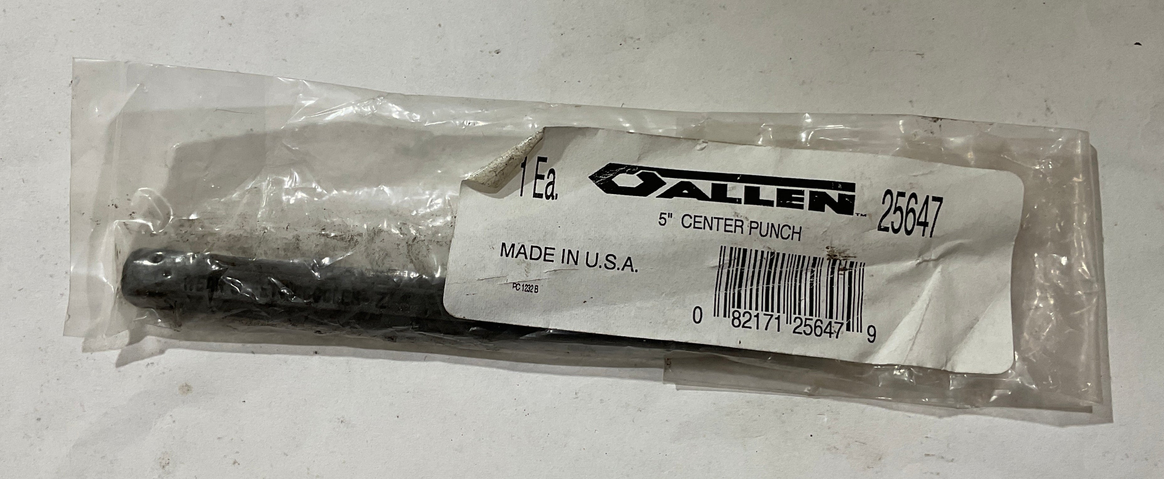 Allen 5" center punch 25647 USA #B-36
