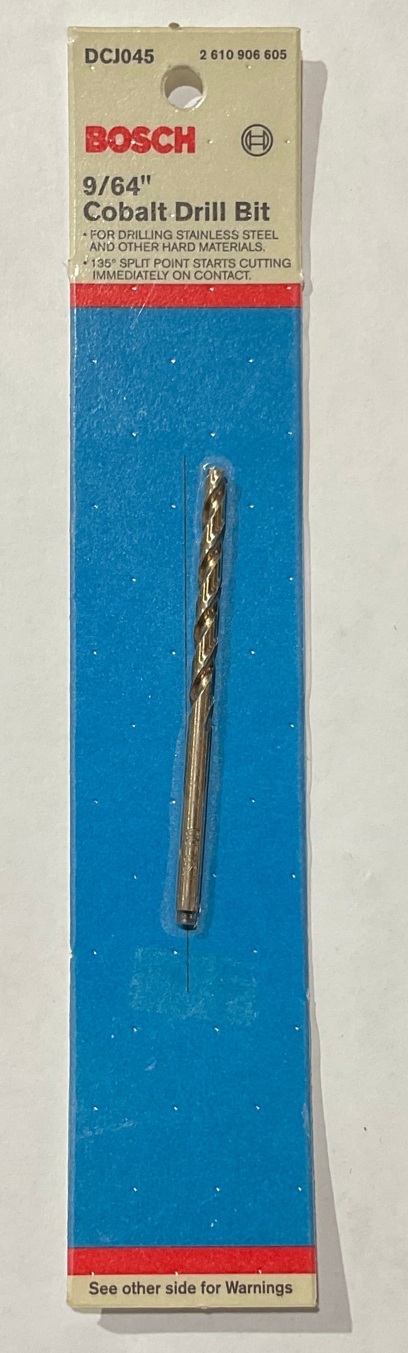 Bosch 9/64" x 2-3/4" Cobalt drill bit DCJ045 USA