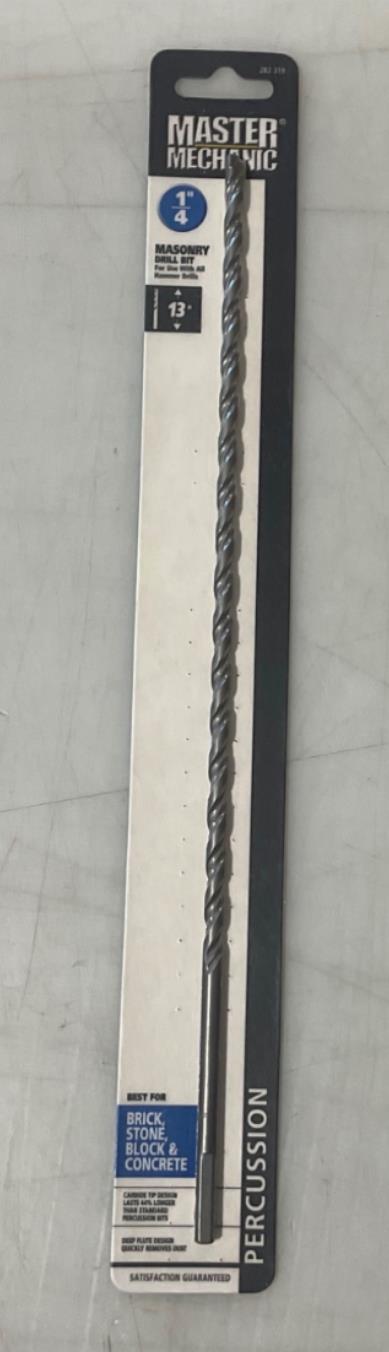 Master Mechanic 282 319 1/4" Masonry 13" Carbide Tip Drill Bit