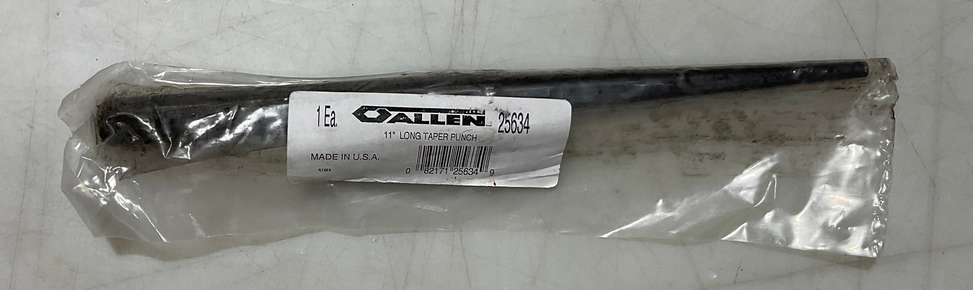 Allen 25634 1/4" x 11" Long Taper Punch USA #I-4