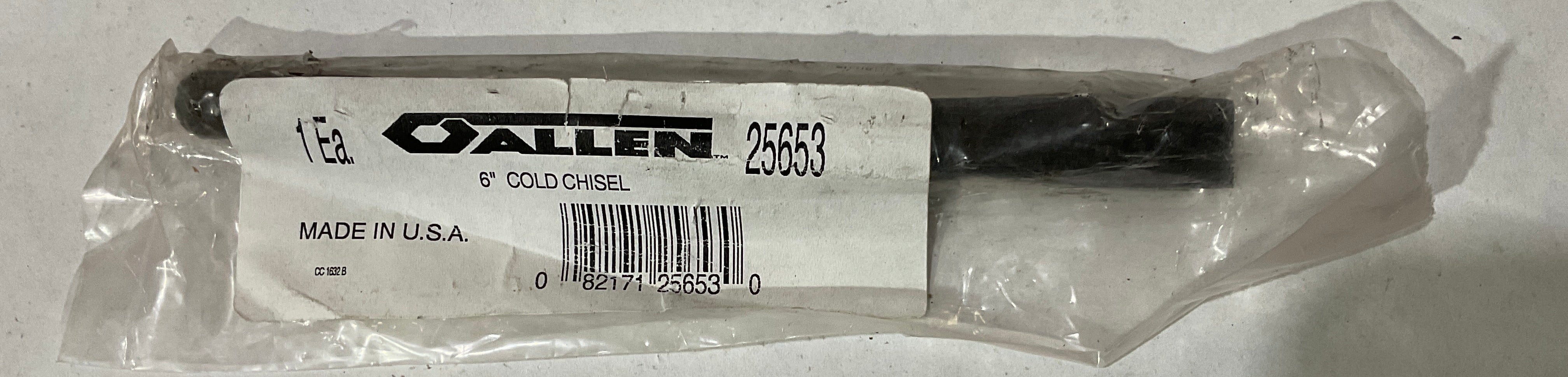 Allen 6" Cold Chisel 25653 USA #B-32
