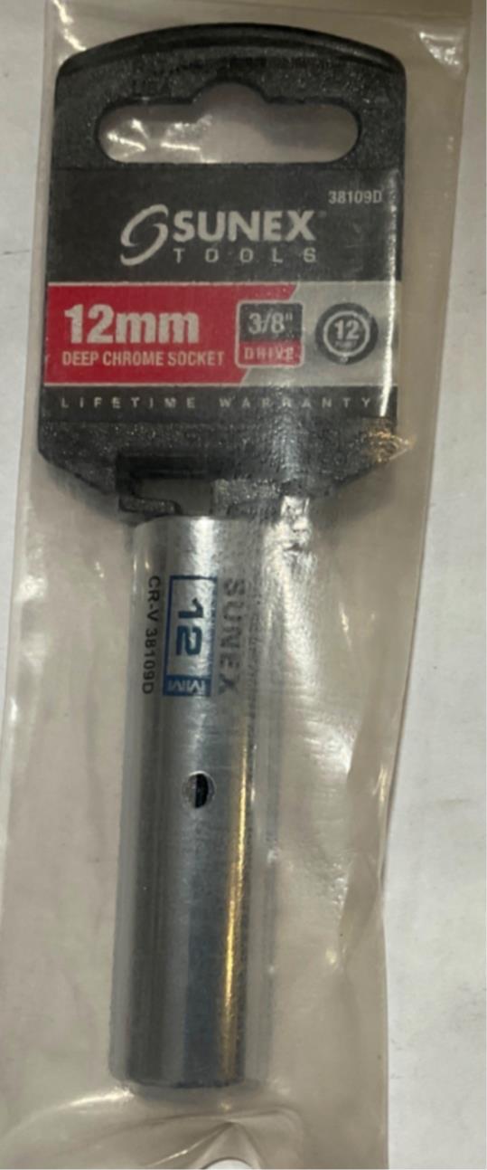 Sunex 38109D 3/8" Drive 12mm Deep 12pt. Socket