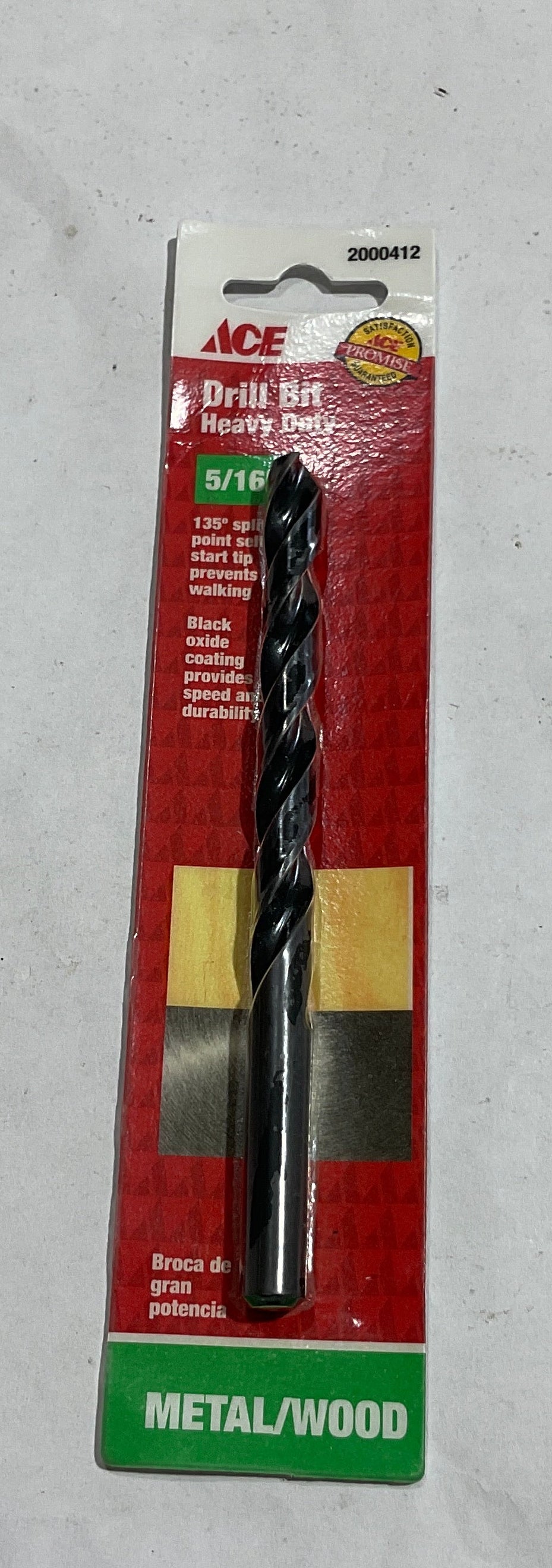 Ace 5/16" x 4-3/4" HD Metal/Wood Drill bit 2000412